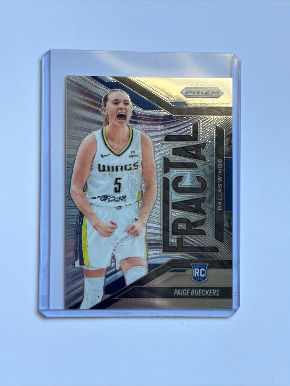 Panini Silver Prizm Fractal Basketball Card - White, Yellow, Black